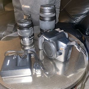 Canon EOS Rebel T7 DSLR Camera|2 Lens Kit with EF18-55mm + EF 75-300mm Lens.